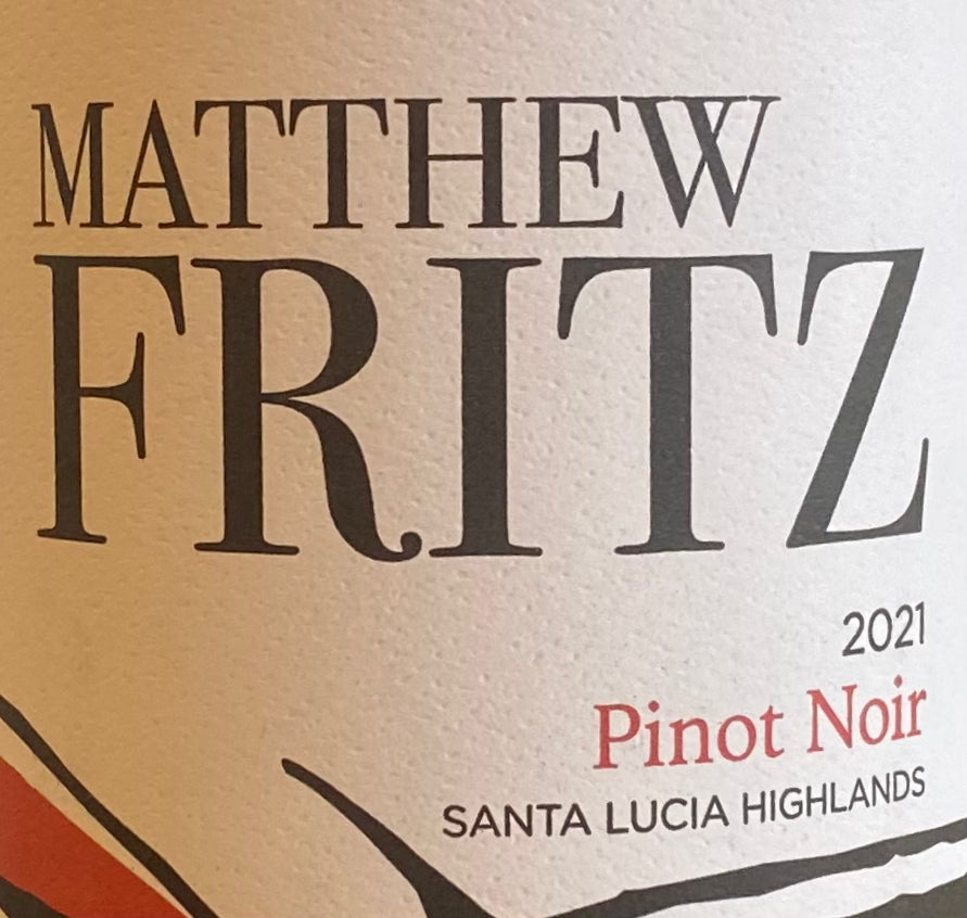 Matthew Fritz Premium Pinot Noir Wine - A Fine Californian Delight