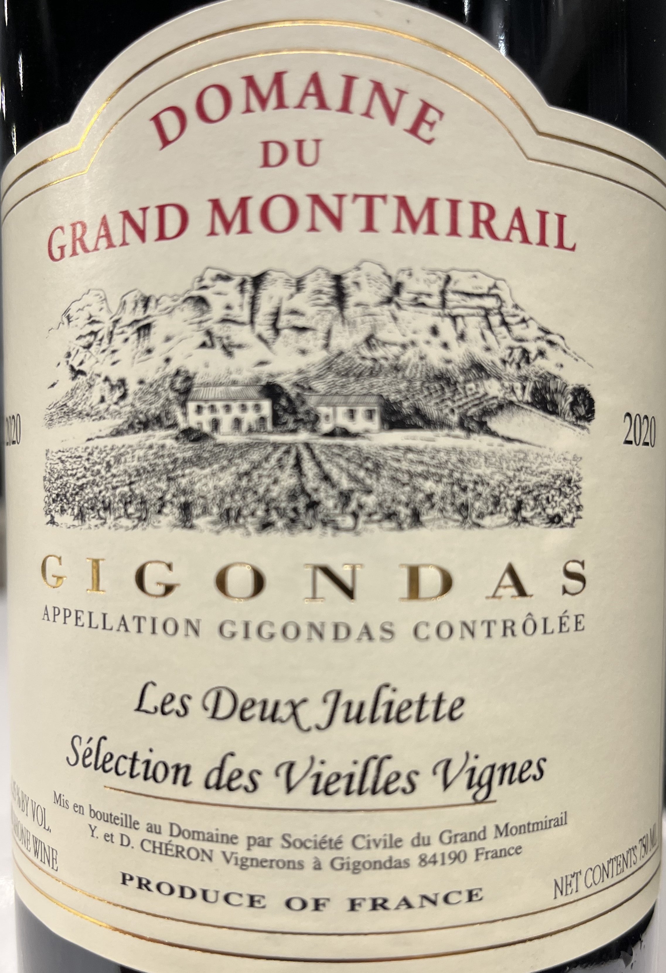 2020 Chateau du Grand Montmirail 'Les Deux Juliette' Gigondas Red Wine Blend