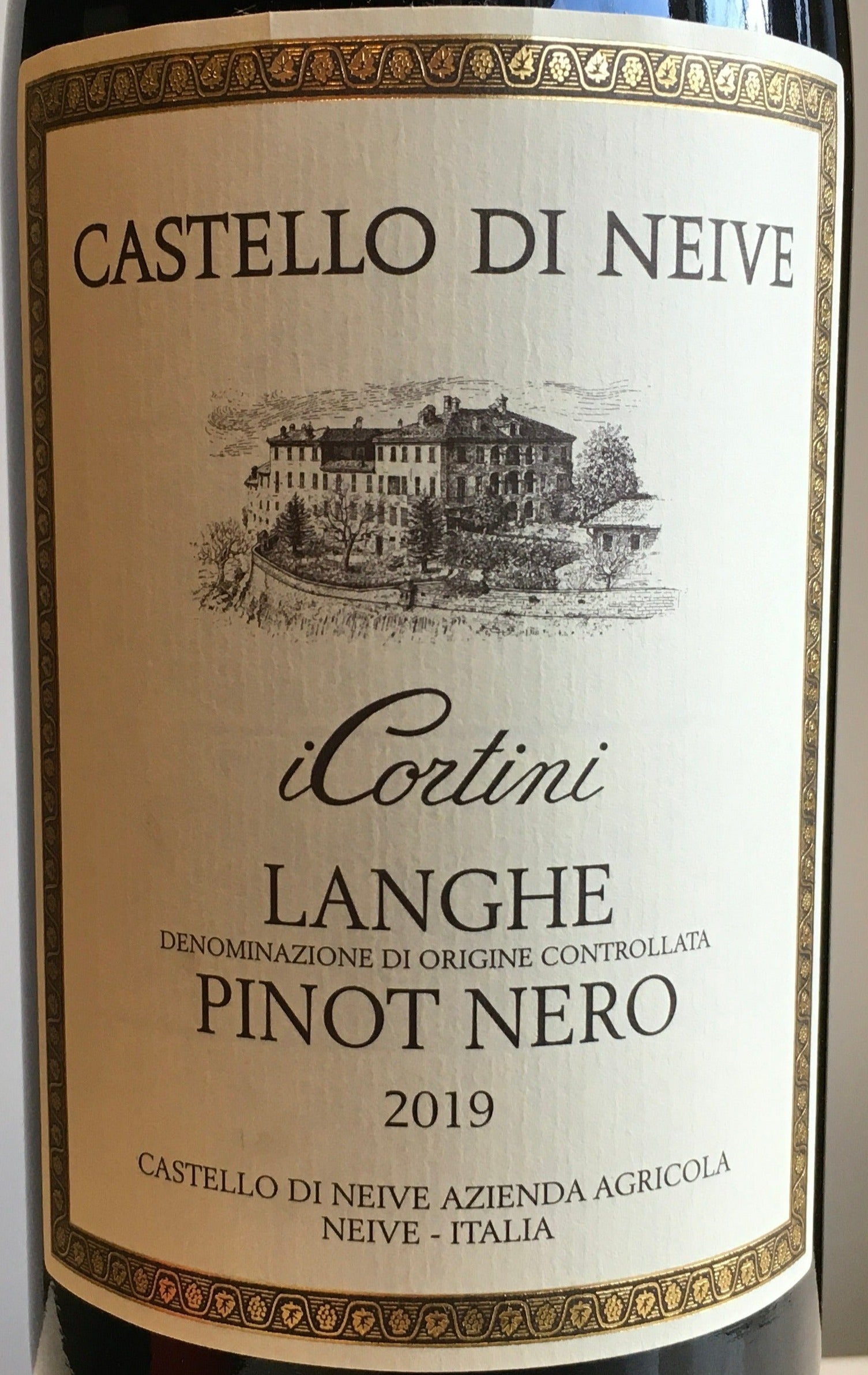 Castello Di Neive 'iCortini' - Fine 2019 Pinot Noir Wine