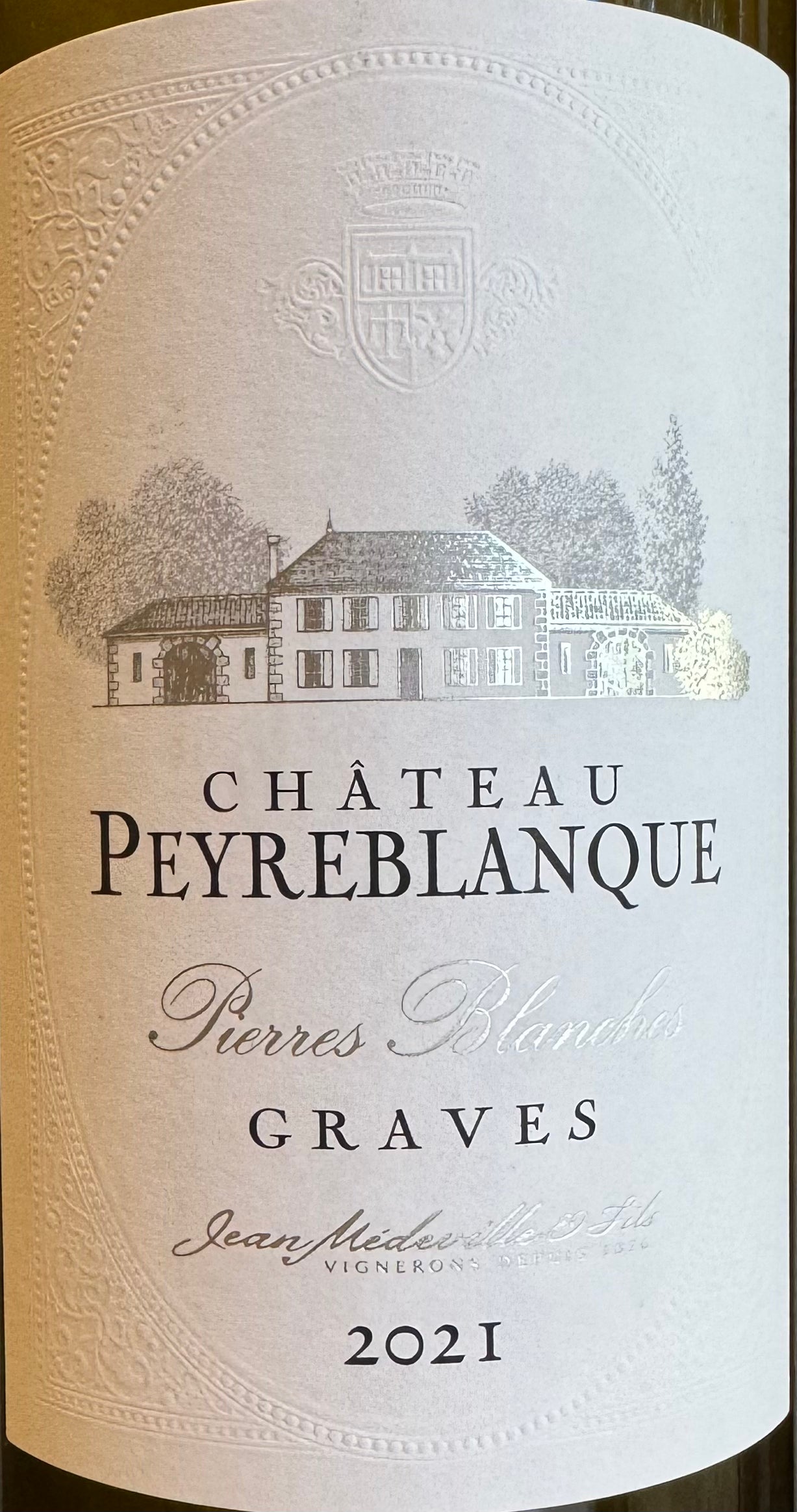 Exquisite 2021 Chateau Peyreblanque Graves White Wine Blend