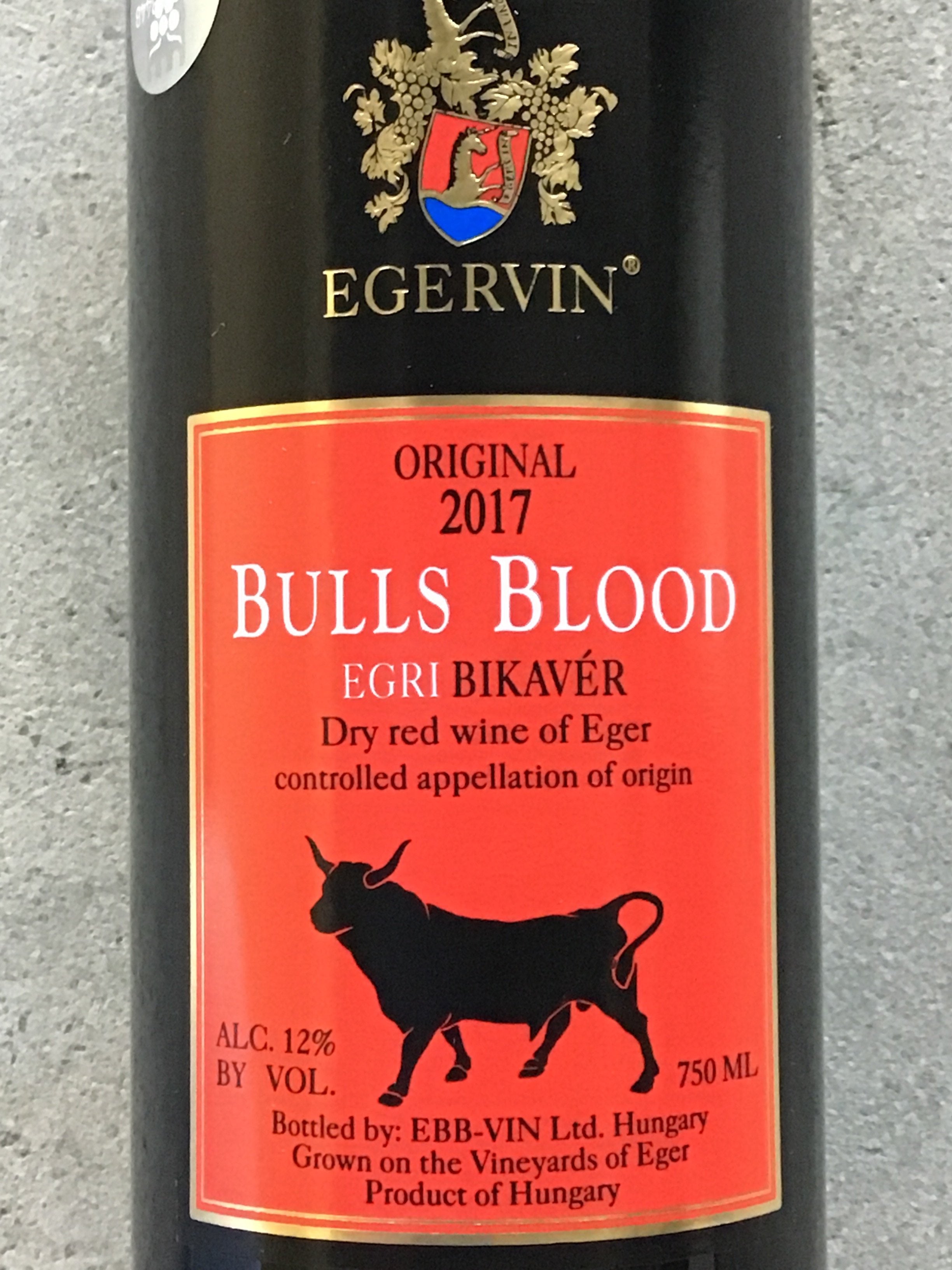 Egervin 'Egri Bikavér' Red Wine - Kékfrankos Variety from Eger, Hungary