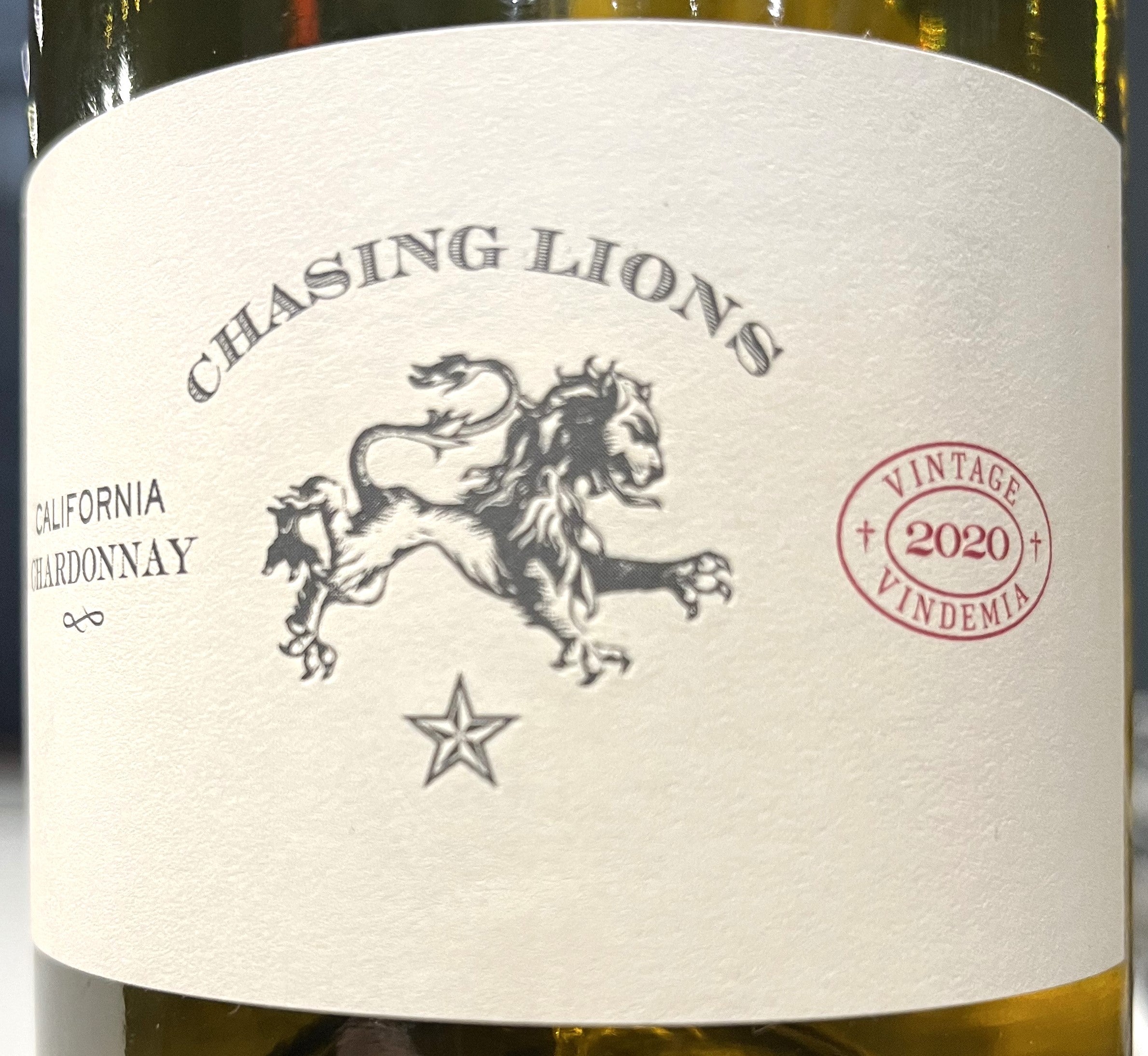 Chasing Lions Premium Chardonnay Wine from California
