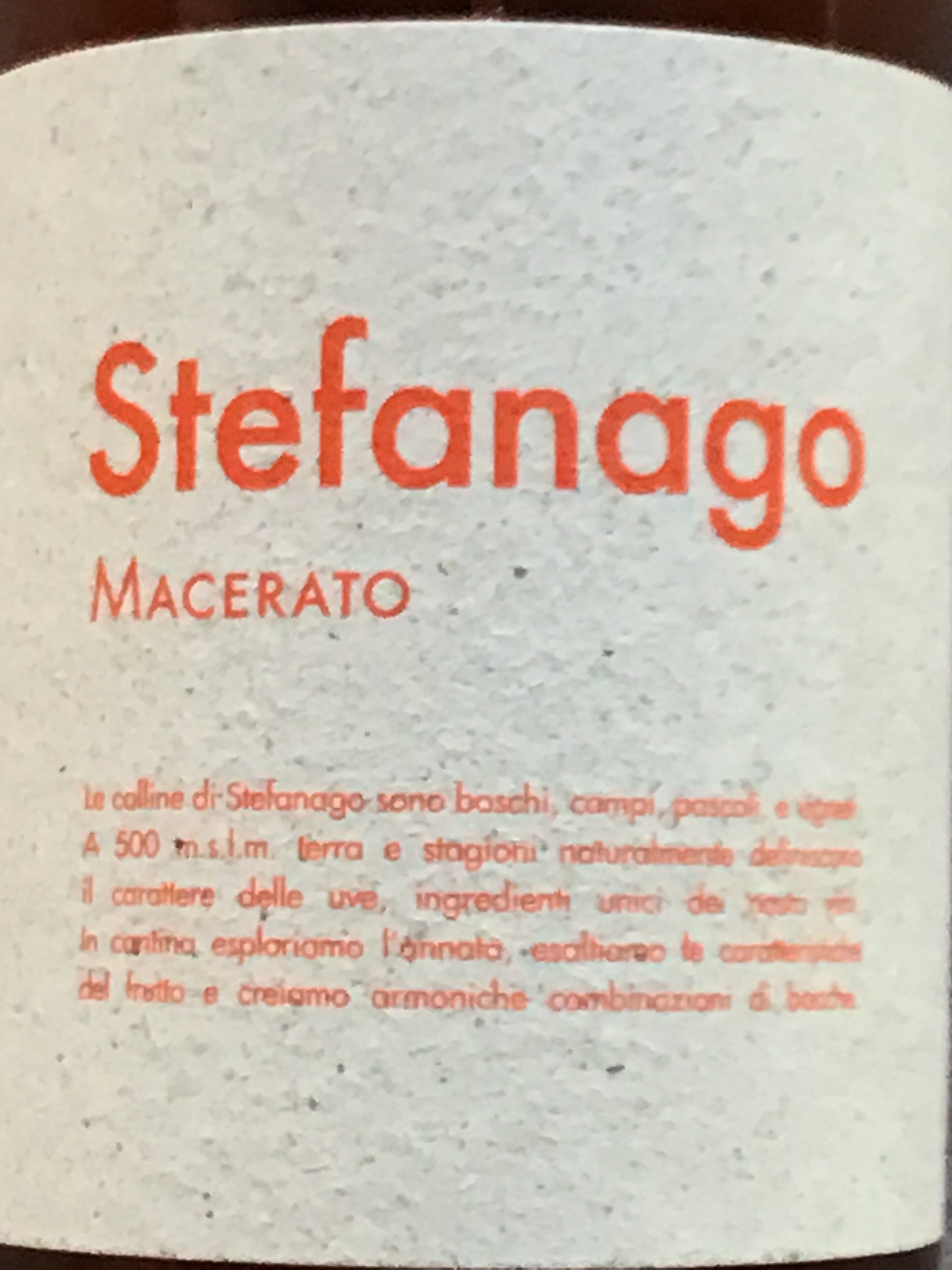 Castello di Stefanago 'Macerato' - Pinot Grigio - Provincia di Pavia