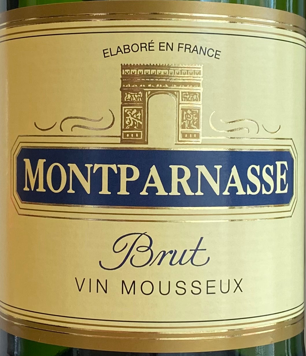 Brut Sparkling Montparnasse Wine with Ugni Blanc and Chardonnay