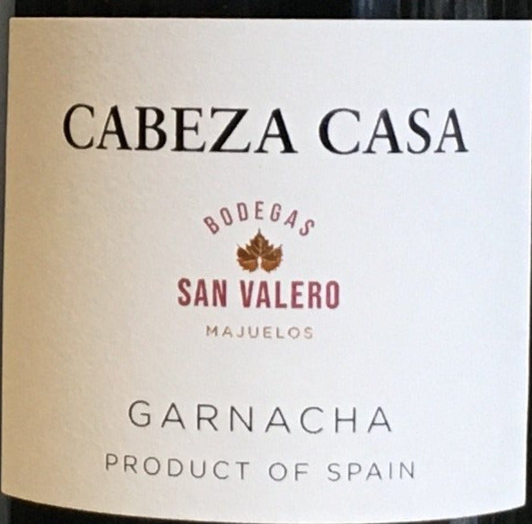 Bodegas San Valero 'Cabeza Casa' Red Wine - Garnacha Variety