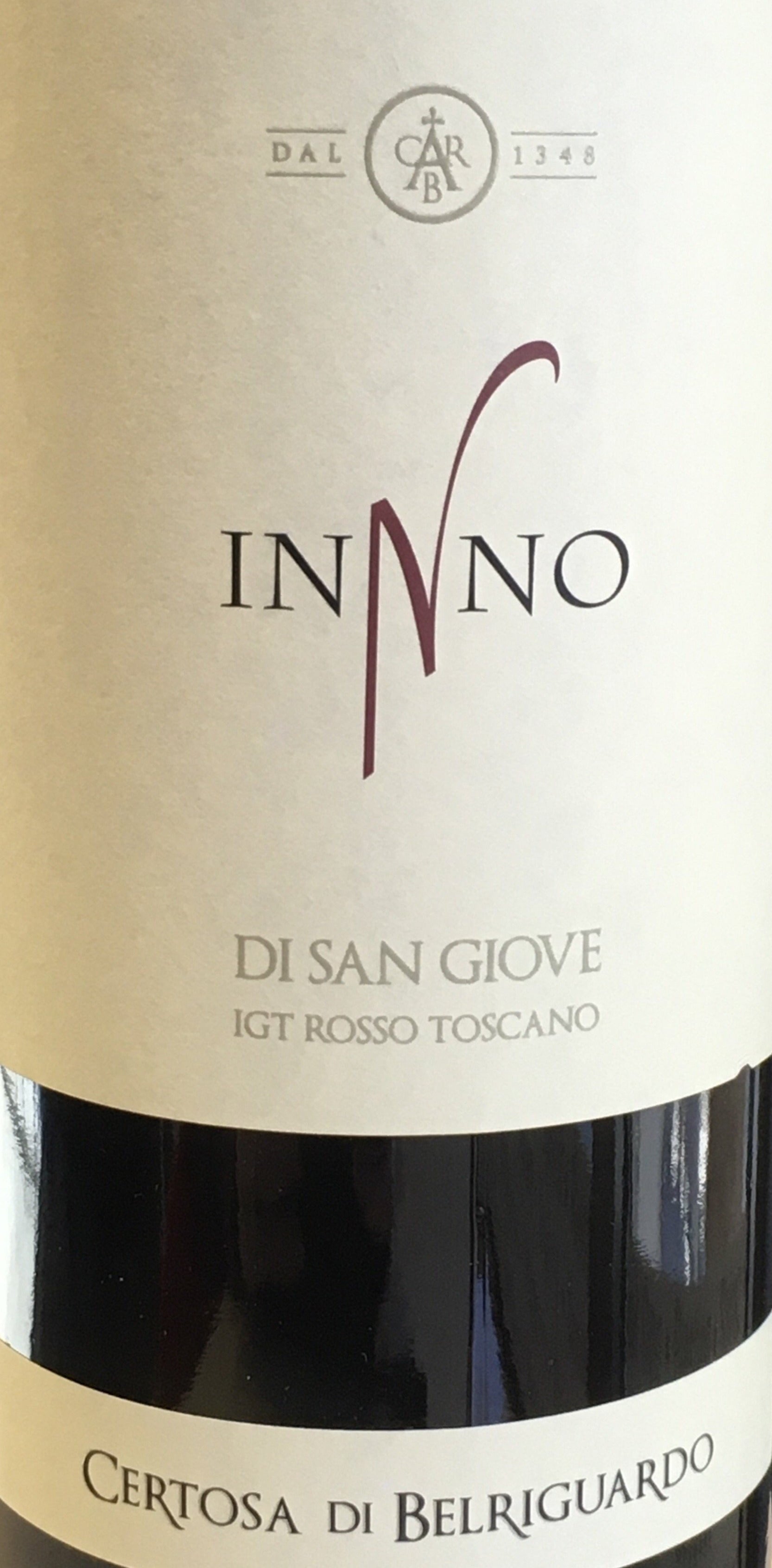 Certosa Di Belriguardo 'Innno' - 2017 Tuscan Red IGT Wine, 100% Sangiovese